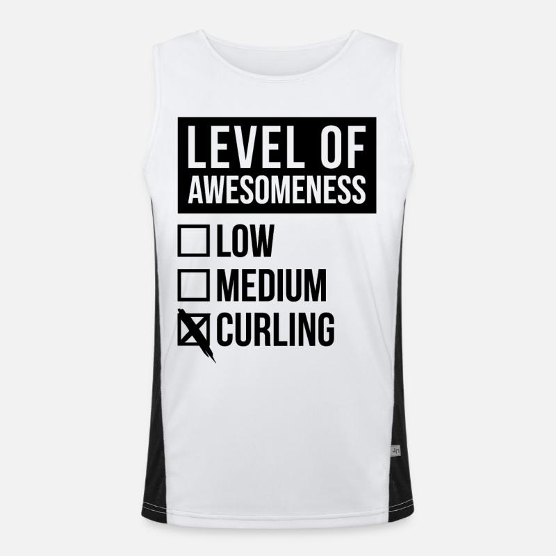 Curling Men's Functional Contrast Tank Top 
