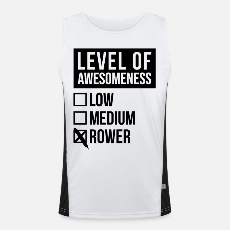 Rudern Funktionelles Kontrast-Tank Top für Männer 