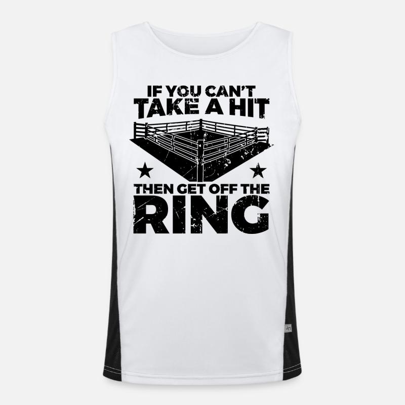 Boxer saying Men's Functional Contrast Tank Top 