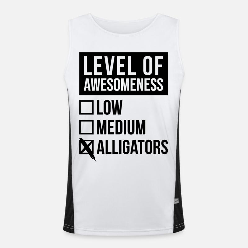 Alligator Funktionelles Kontrast-Tank Top für Männer 