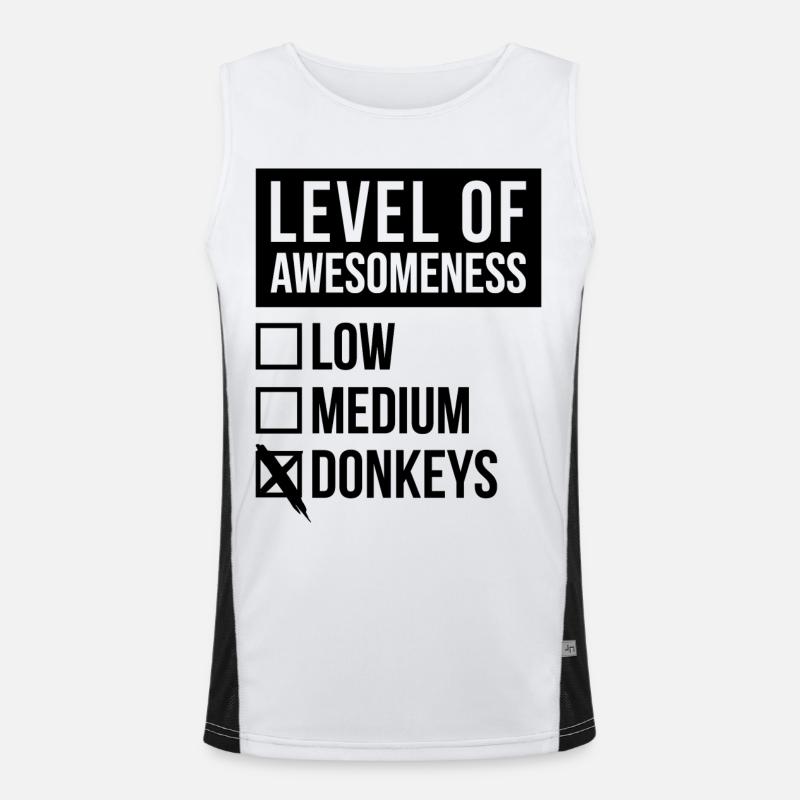 Esel Funktionelles Kontrast-Tank Top für Männer 