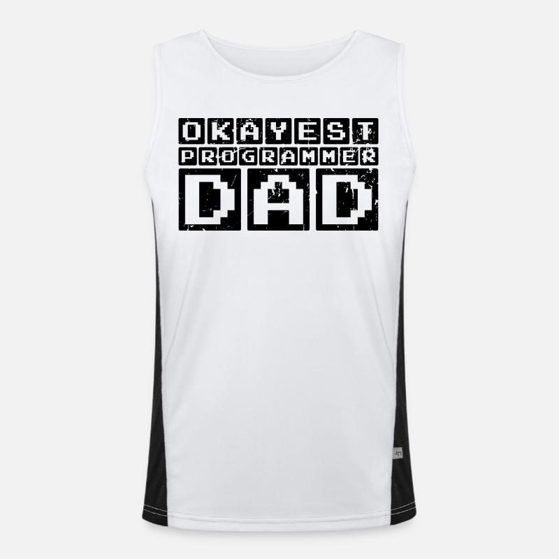 Programmer Dad Men's Functional Contrast Tank Top 
