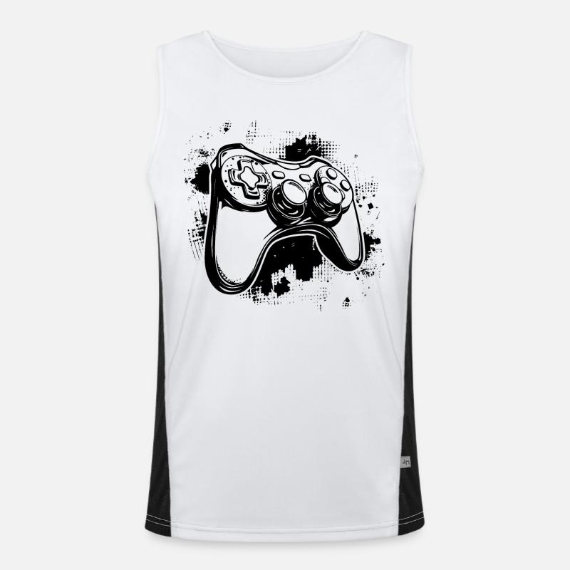 Spiel Controller Funktionelles Kontrast-Tank Top für Männer 