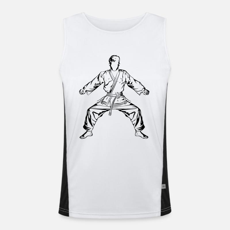 Karate Boy Men's Functional Contrast Tank Top 