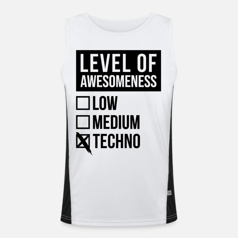 Techno Funktionelles Kontrast-Tank Top für Männer 