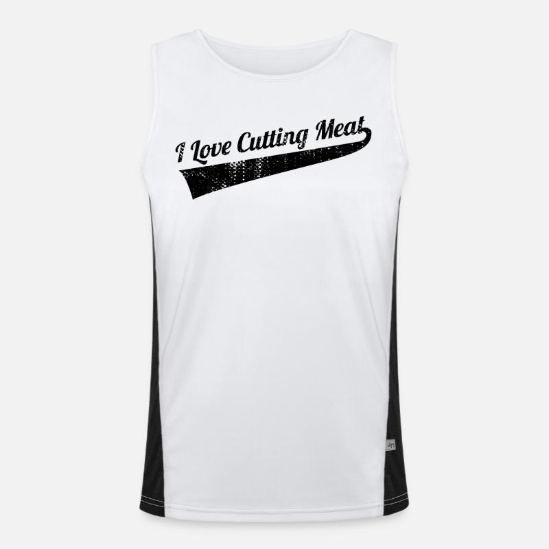 Amanti della carne Canotta sportiva da uomo in contrasto cromatico 