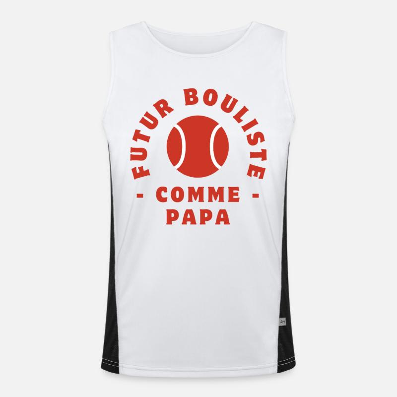 Future bowler like dad Men's Functional Contrast Tank Top 