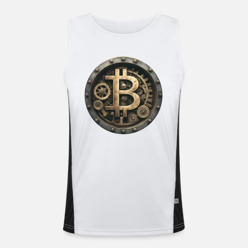 The Bitcoin Machine Men's Functional Contrast Tank Top 