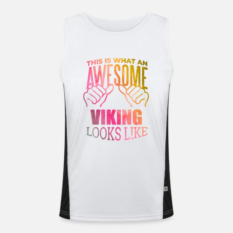 Wikinger Funktionelles Kontrast-Tank Top für Männer 
