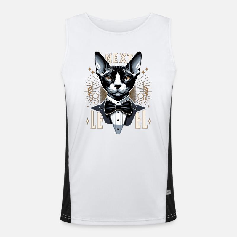 Cornish Rex Costume Next Level Chat Cadeau Débardeur respirant contrasté Homme 