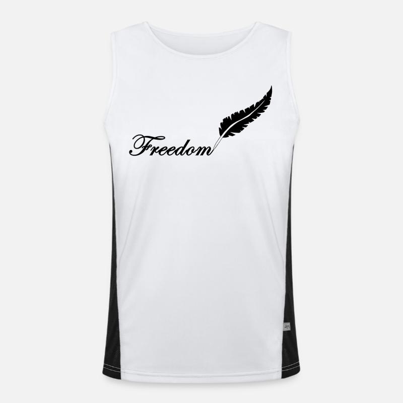 Plume noire et liberté Débardeur respirant contrasté Homme 