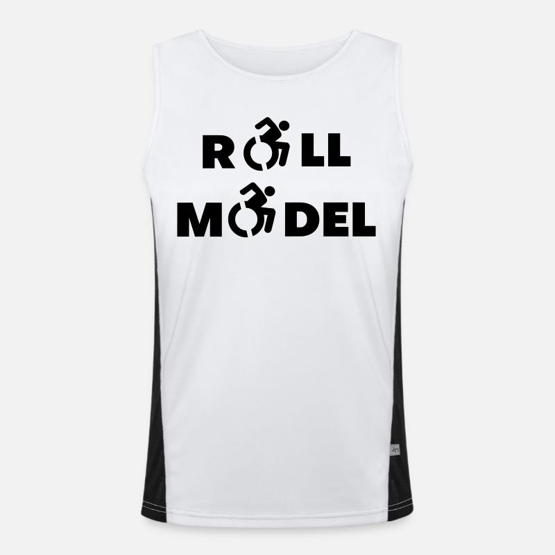 Jeder Rollstuhlfahrer ist ein Vorbild # Funktionelles Kontrast-Tank Top für Männer 