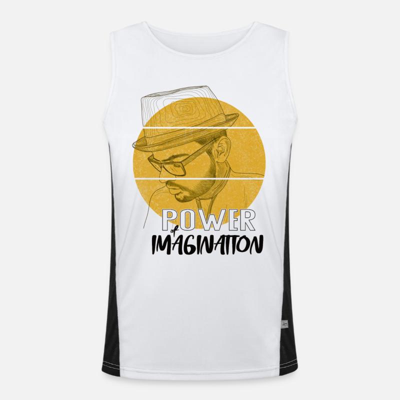 Power Imagination – Design de déclaration créative Débardeur respirant contrasté Homme 