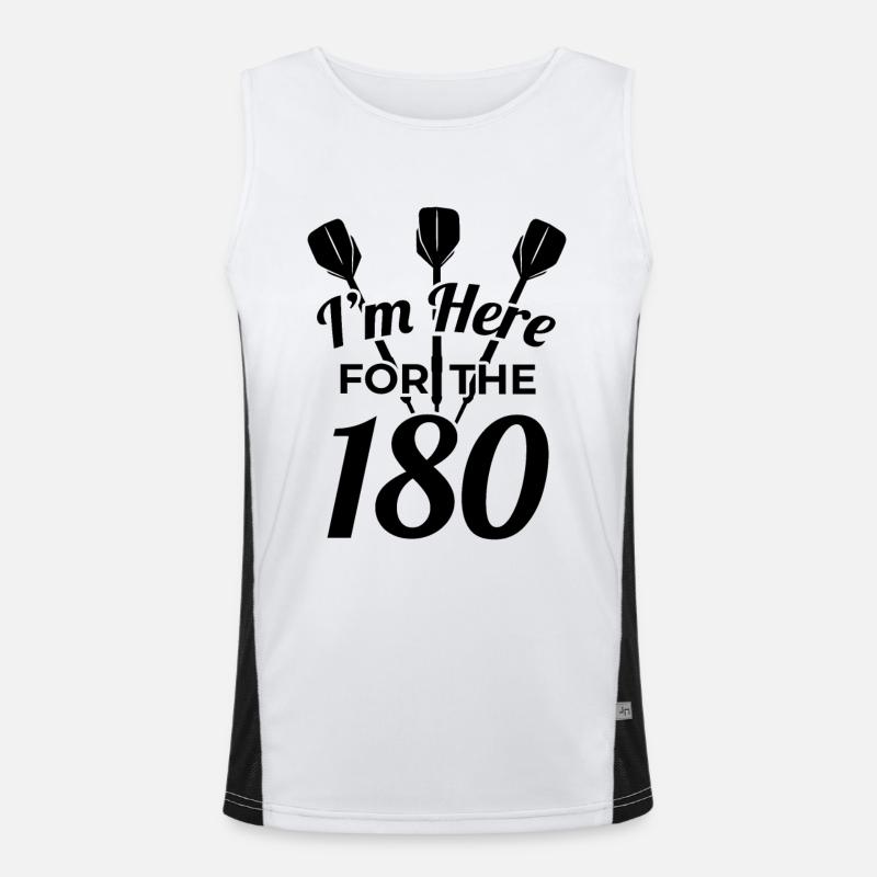 Drôle de dicton de fléchettes Débardeur respirant contrasté Homme 