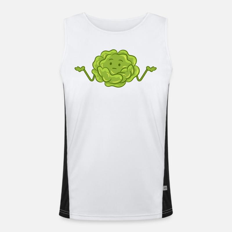 Lustiger Salat Funktionelles Kontrast-Tank Top für Männer 
