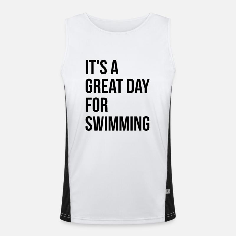 schwimmen Funktionelles Kontrast-Tank Top für Männer 