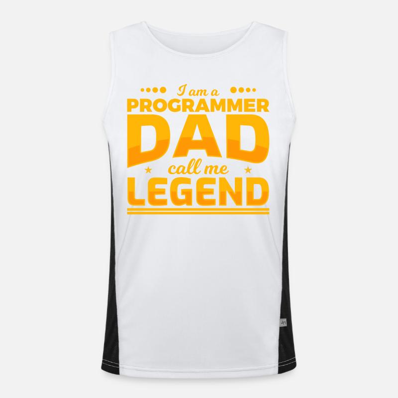 Programmer Father Men's Functional Contrast Tank Top 