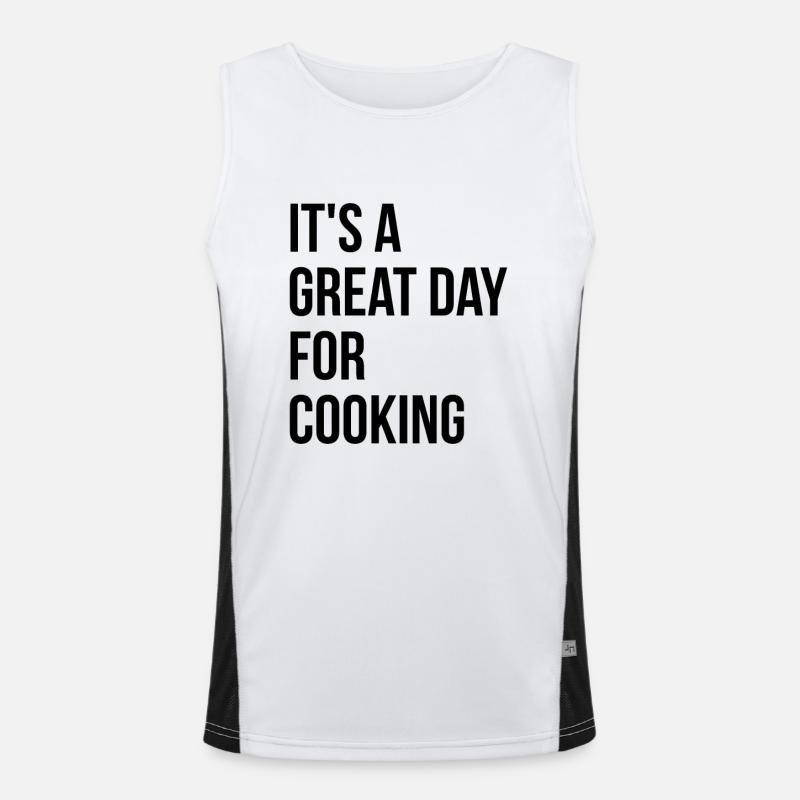 Kochen Funktionelles Kontrast-Tank Top für Männer 