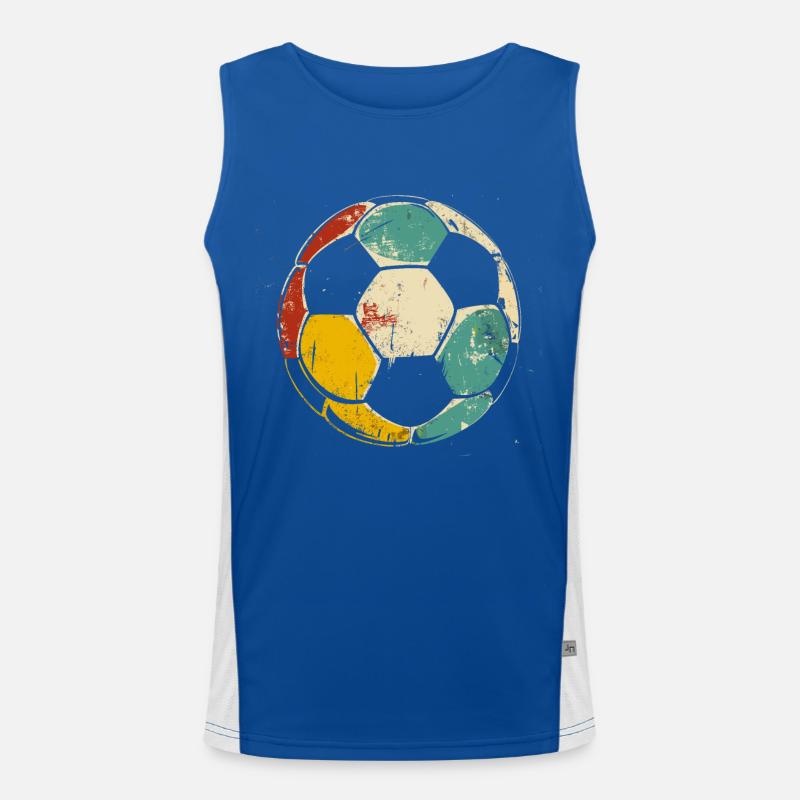Fußball Illustration Funktionelles Kontrast-Tank Top für Männer 