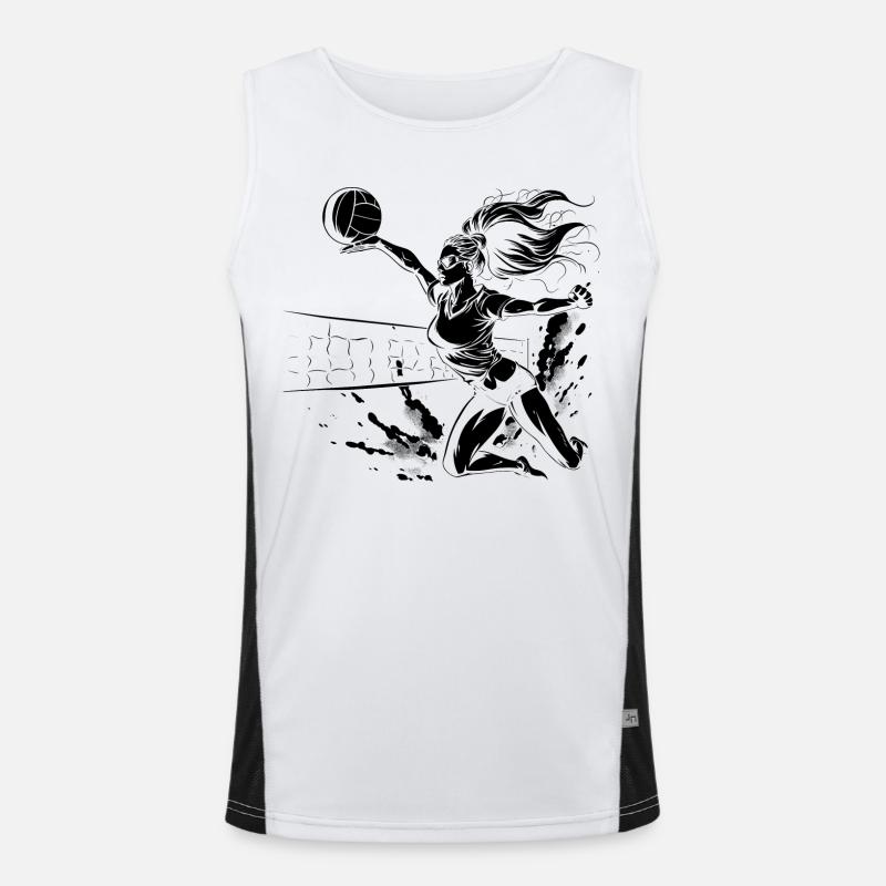 Volleyball player Men's Functional Contrast Tank Top 