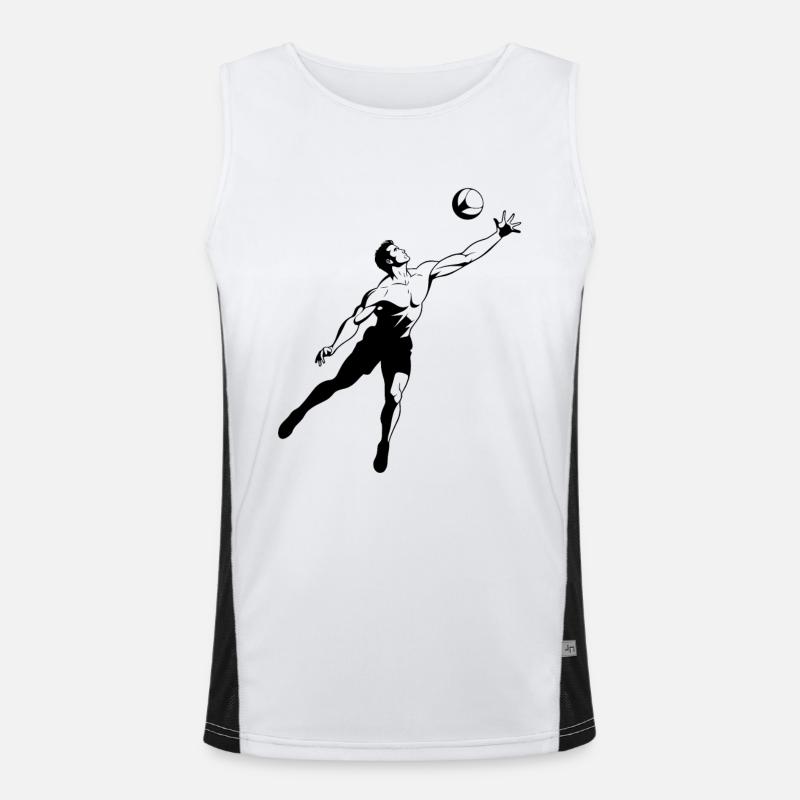 Joueurs de volley-ball Débardeur respirant contrasté Homme 