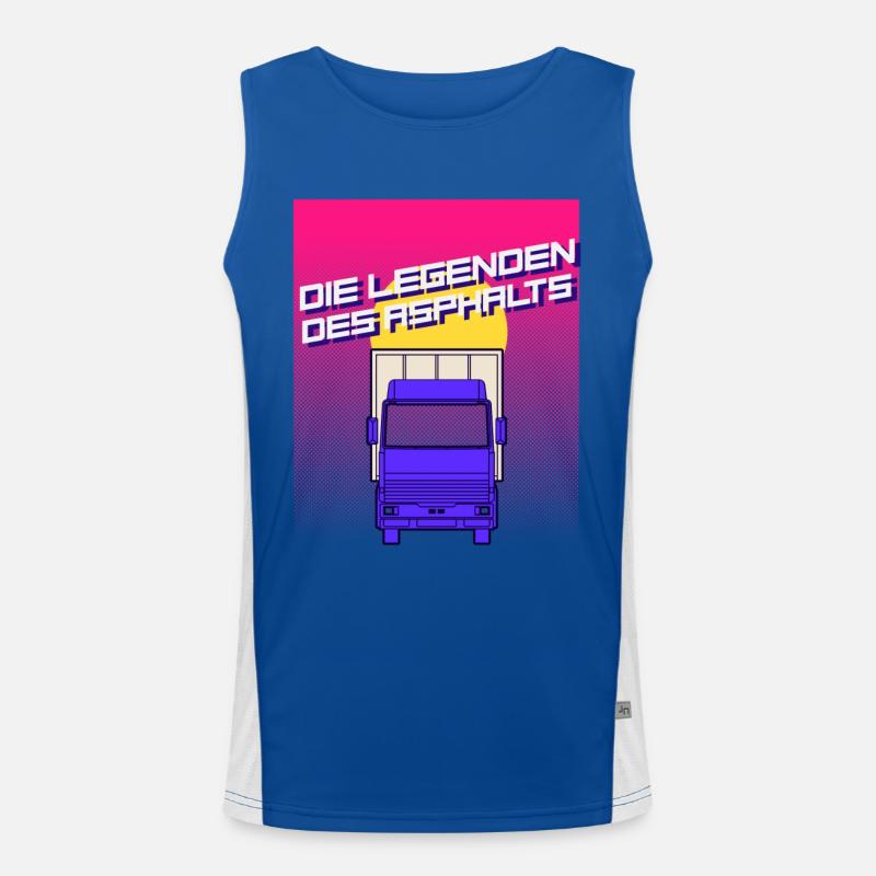 Legends of the asphalt Men's Functional Contrast Tank Top 