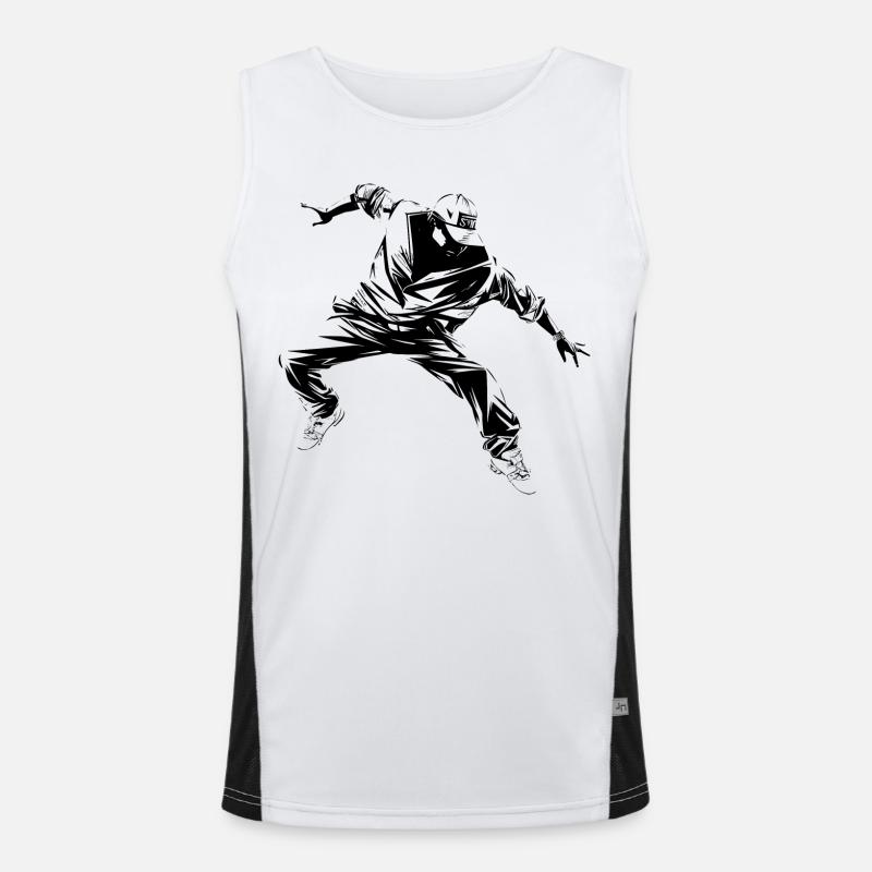 B Boy Graphic Men's Functional Contrast Tank Top 