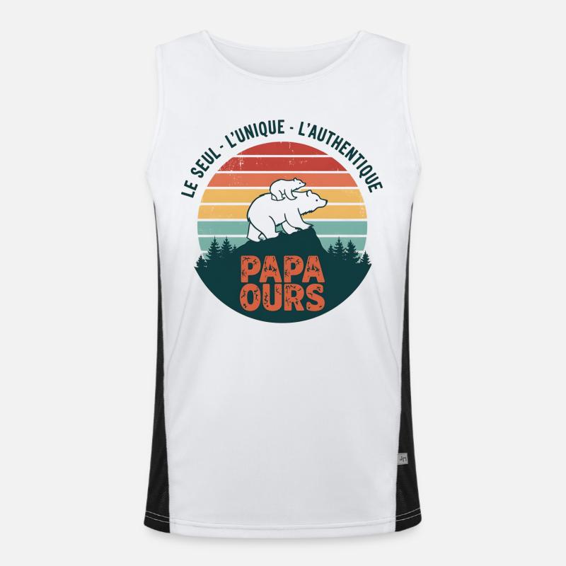 PAPA OURS Débardeur respirant contrasté Homme 