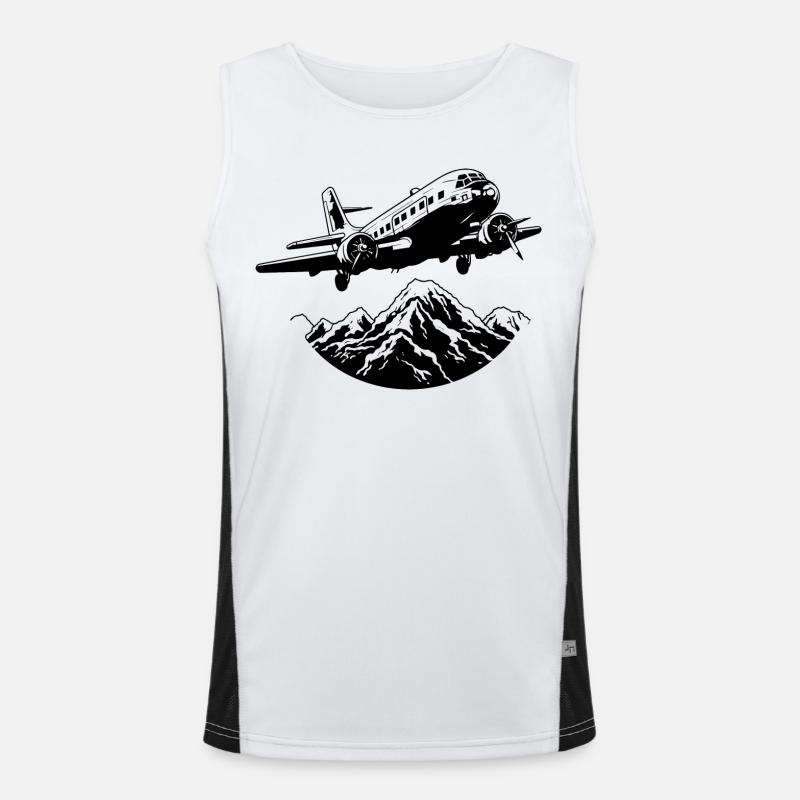 Graphisme d’avion Débardeur respirant contrasté Homme 