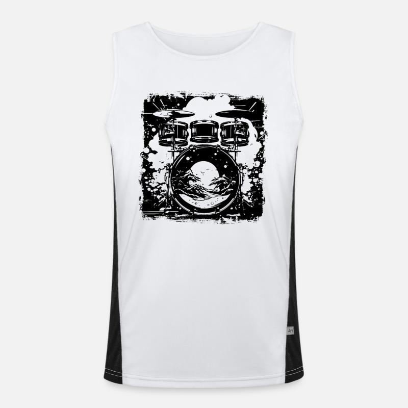 Trapset Drawing Men's Functional Contrast Tank Top 