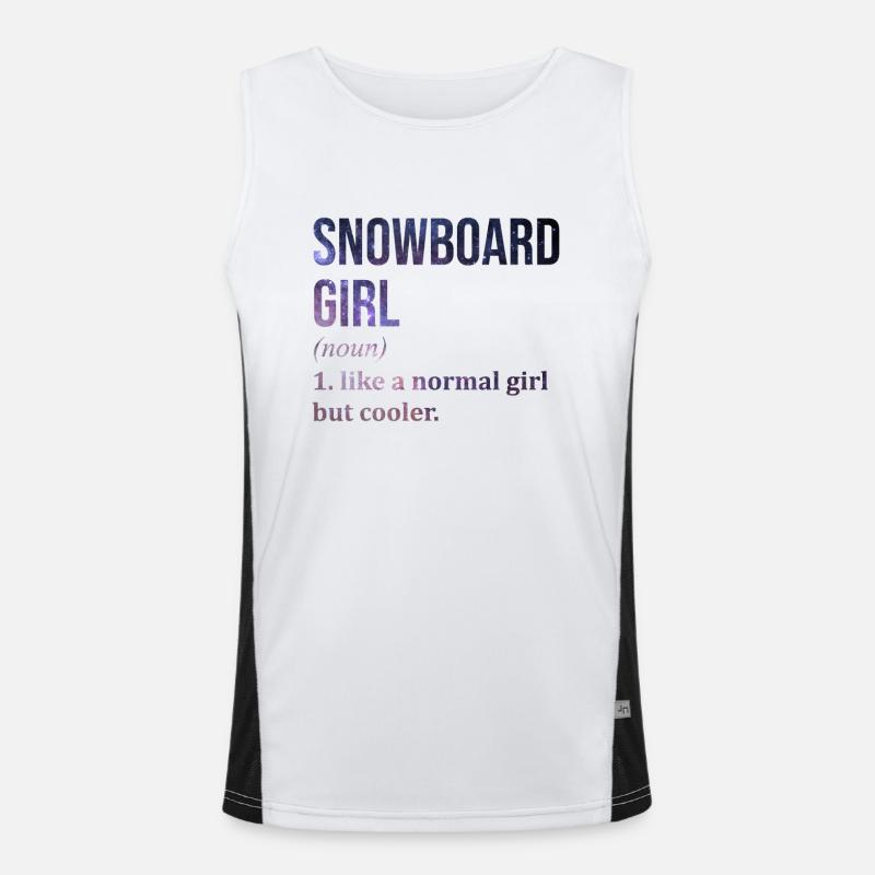 Snowboard Funktionelles Kontrast-Tank Top für Männer 