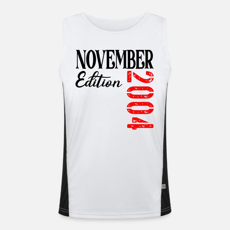 22ND BIRTHDAY NOVEMBER 2004 Men's Functional Contrast Tank Top 
