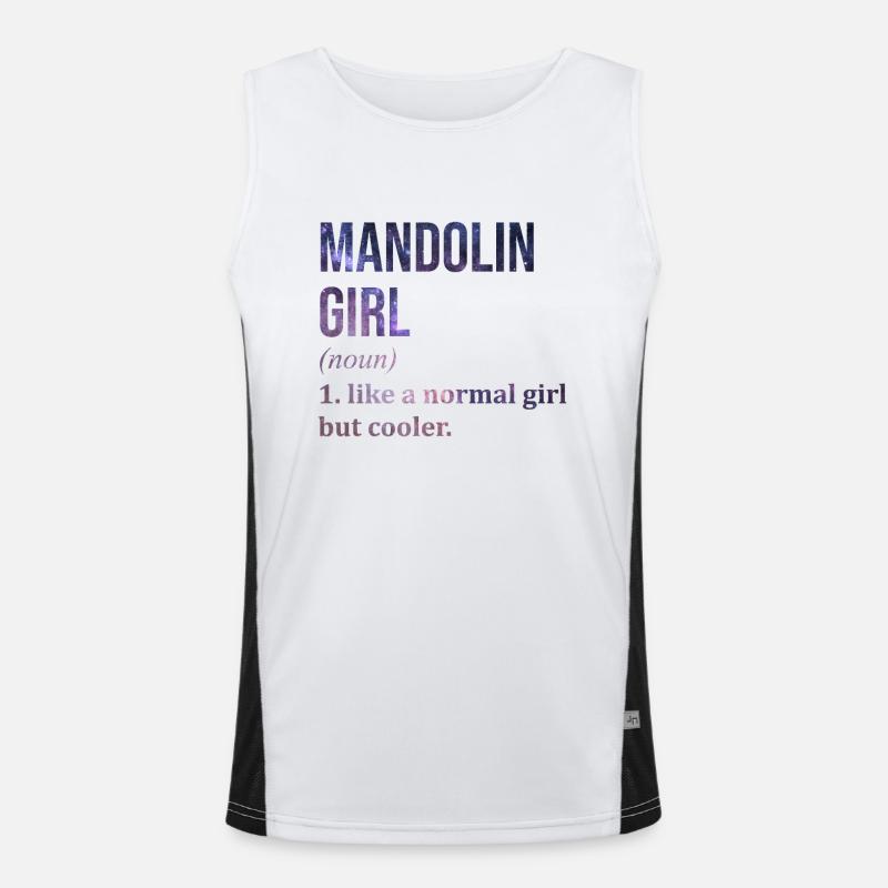 Mandolin Mandolin Mandolin Men's Functional Contrast Tank Top 