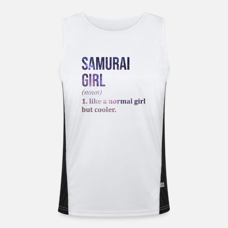 Samurai Samurai Samurai - Men's Functional Contrast Tank Top  - white/black