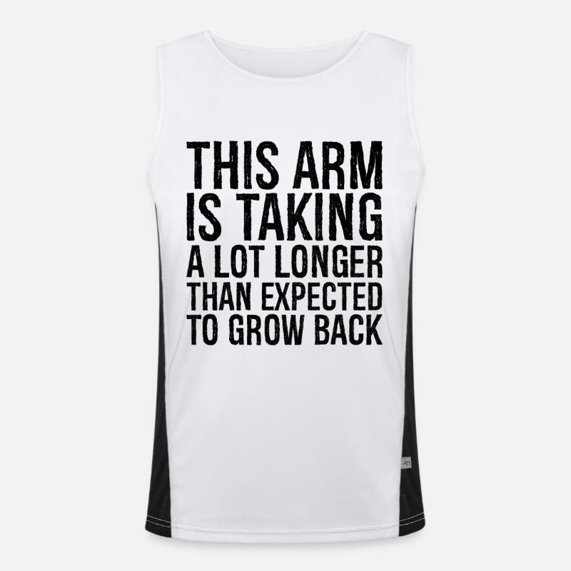 this arm is taking a lot longer than expected Débardeur respirant contrasté Homme 