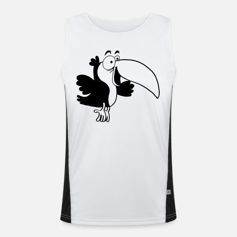Oiseau toucan Débardeur respirant contrasté Homme 