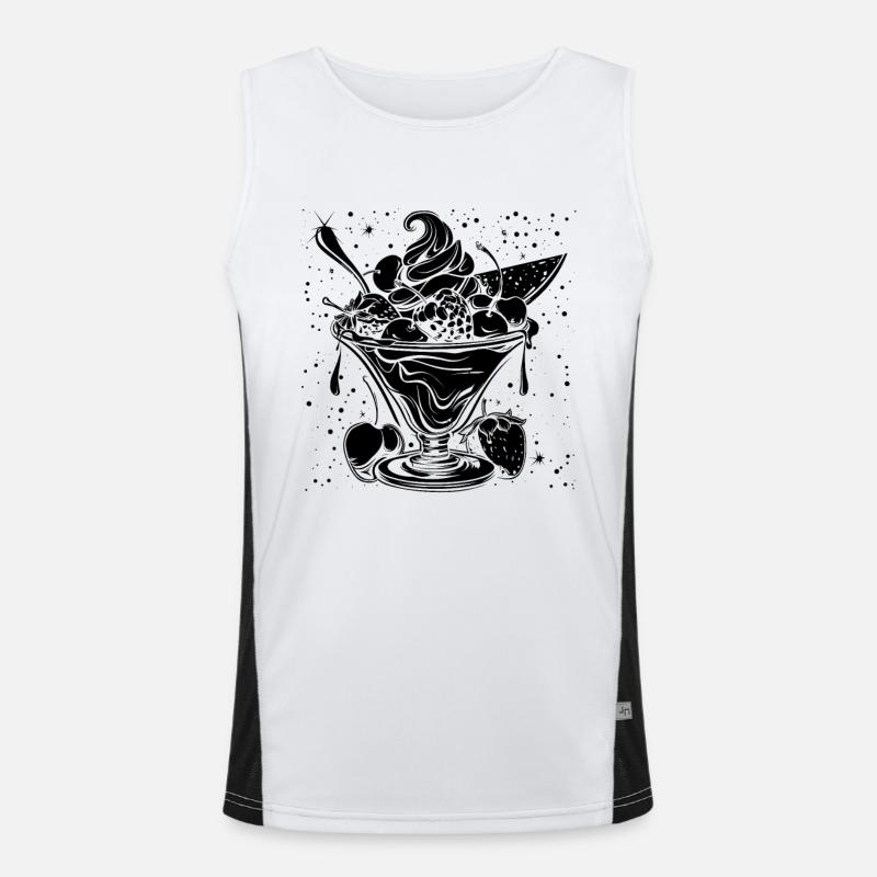 Coupe glacée Débardeur respirant contrasté Homme 