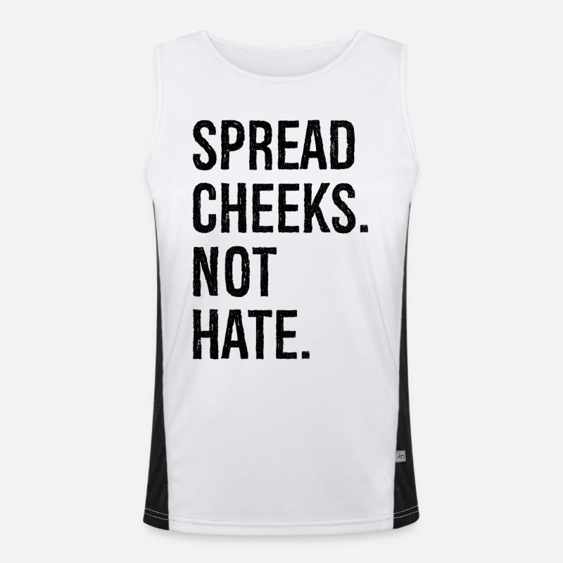 spread cheeks not hate Débardeur respirant contrasté Homme 