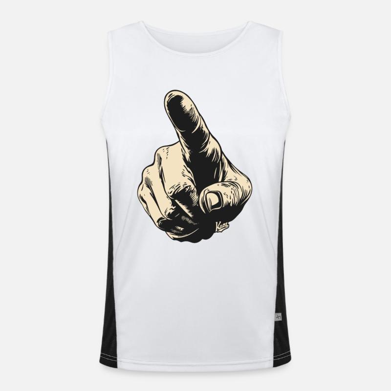 Forefinger Men's Functional Contrast Tank Top 