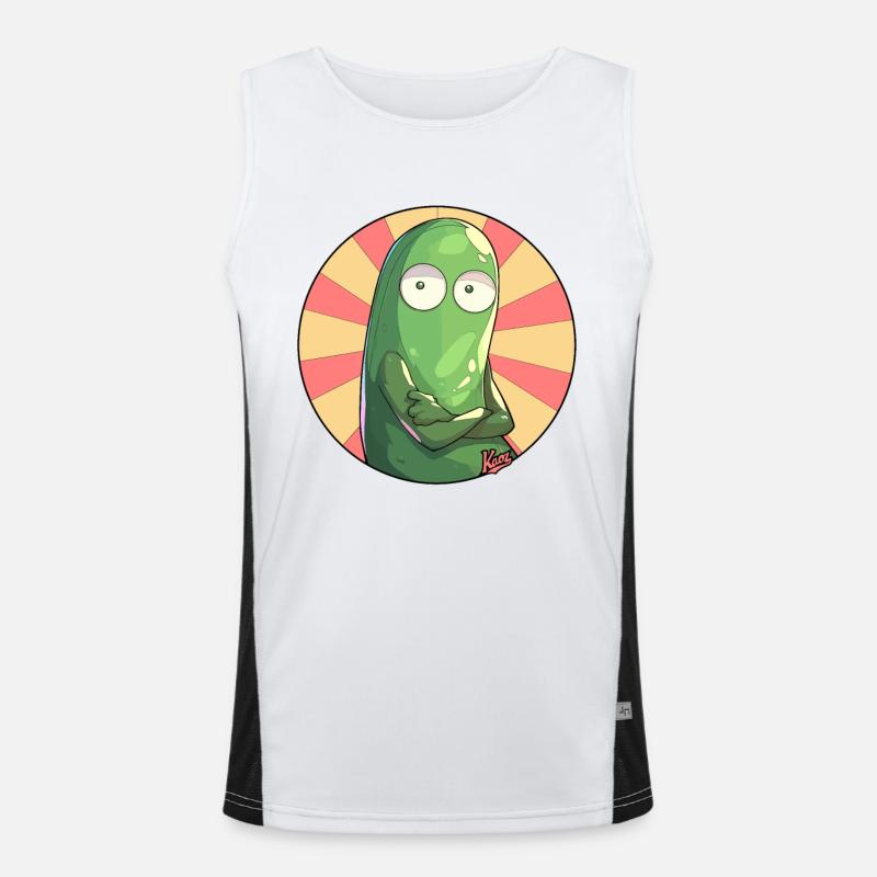 Concombre offensé Débardeur respirant contrasté Homme 