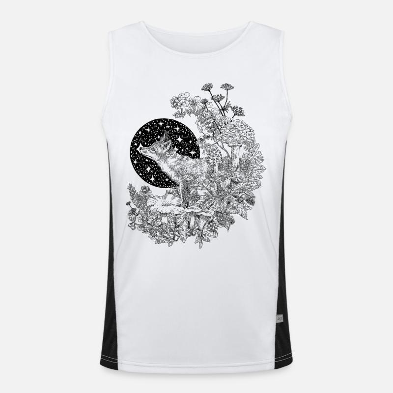 FOX & NIGHT SKY  Men's Functional Contrast Tank Top 