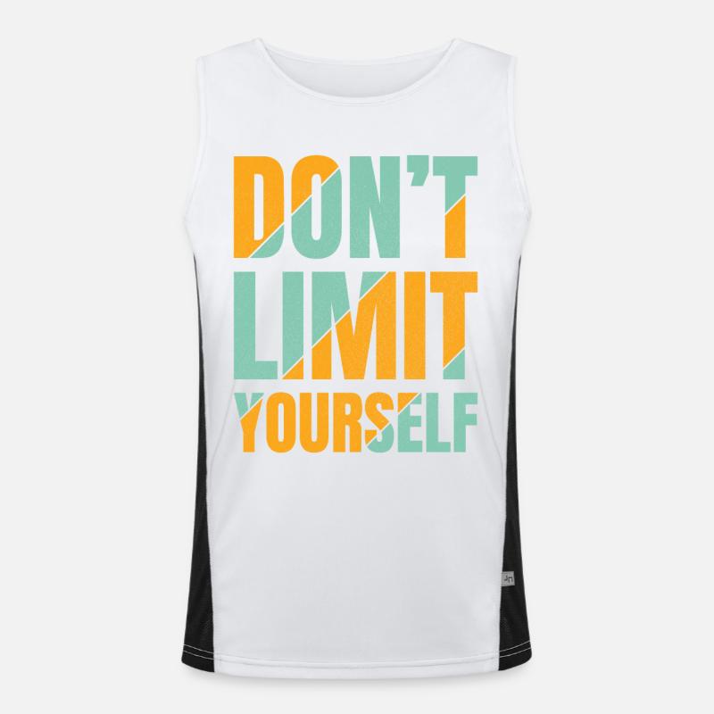 don't limit yourself Men's Functional Contrast Tank Top 