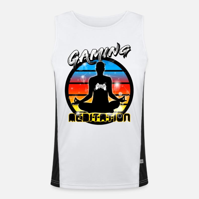 Level Gaming Funktionelles Kontrast-Tank Top für Männer 