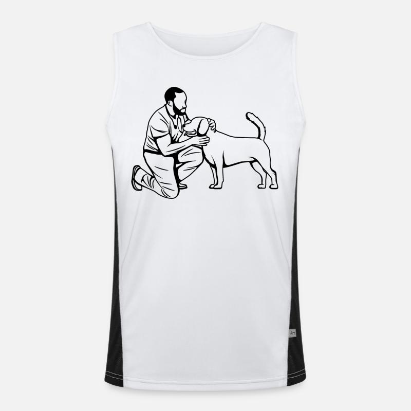 Veterinary technician Men's Functional Contrast Tank Top 