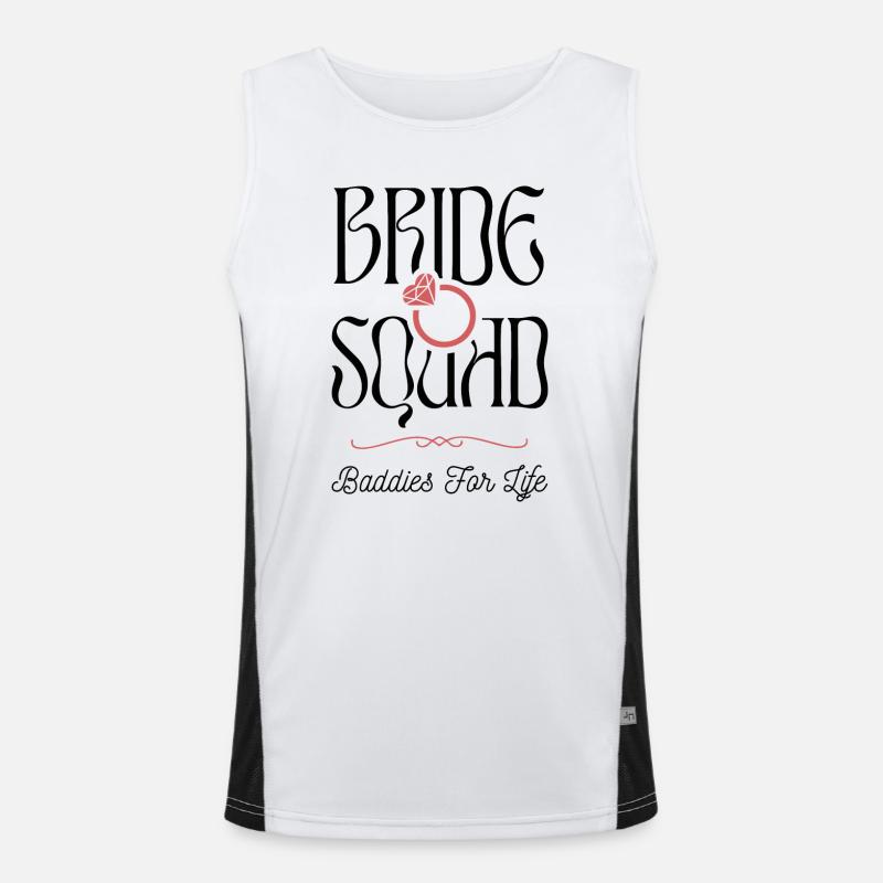 Bride Squad - Junggesellinnenabschied Funktionelles Kontrast-Tank Top für Männer 