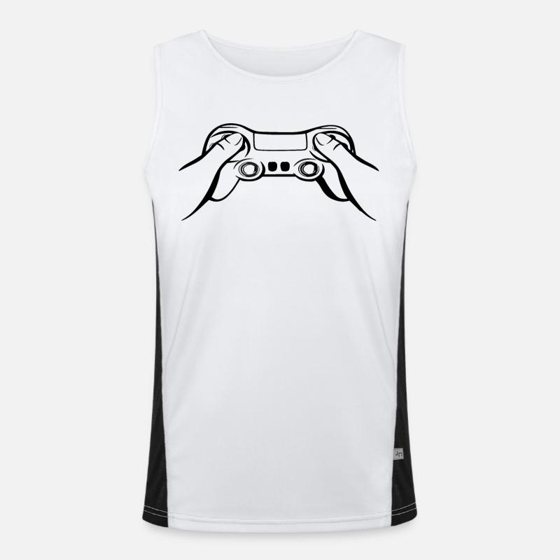 Gamecontroller black Men's Functional Contrast Tank Top 