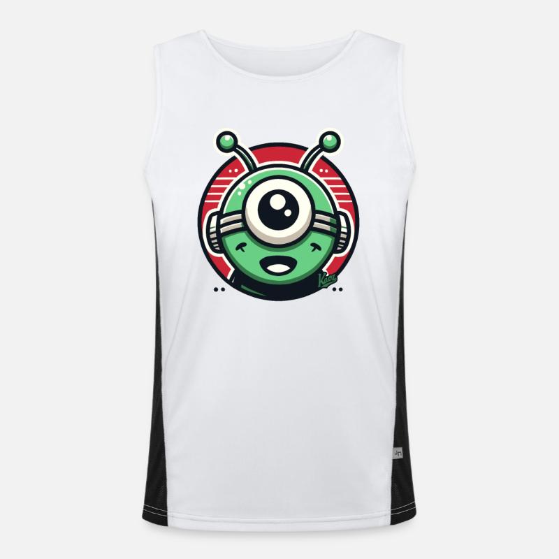 Cyclope extraterrestre amical Débardeur respirant contrasté Homme 