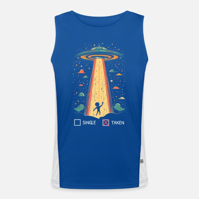 Valentine's Day Forgive Alienally Funny Gift Men's Functional Contrast Tank Top 