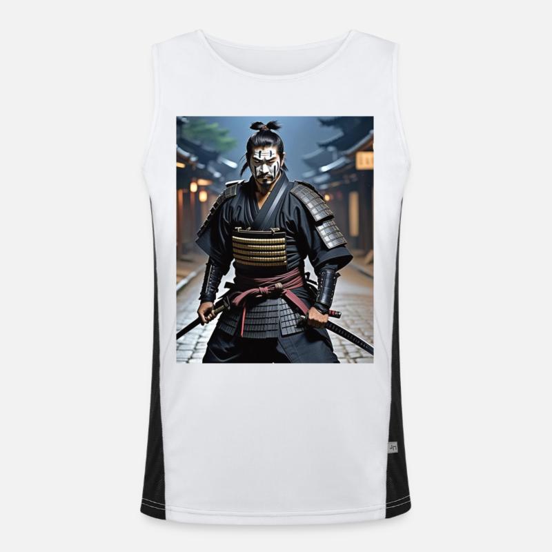 Guerrier samouraï. Débardeur respirant contrasté Homme 