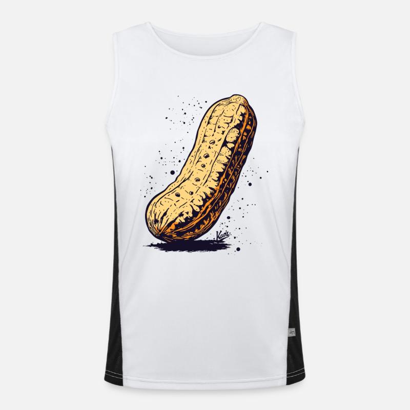Large peanut Men's Functional Contrast Tank Top 